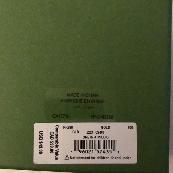 Kate Spade Gold Tone One In A Million Letter S Initial Pendant Necklace NWT Box - Picture 14 of 14